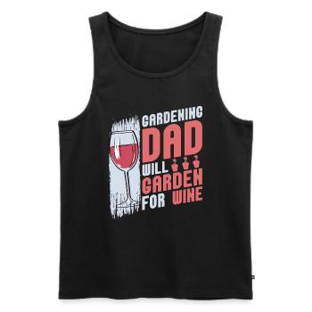 Hobbygärtner Garten Gärtnerischer Vater - Männer Premium Bio Tank Top - Schwarz - Vorne - AI Model Male 178 light (178cm)