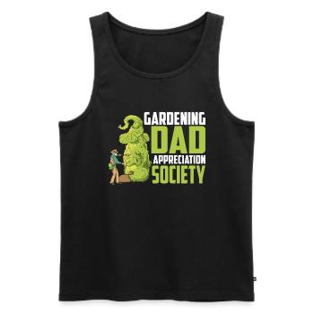 Hobby Gardener Garden Funny Gardening Father - Débardeur bio Premium Homme - noir - Devant - Michal (187cm)