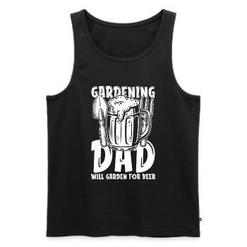 Hobby Gardener Garden Beer Gardening Père - Débardeur bio Premium Homme - noir - Devant - Michal (187cm)