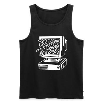 Entwickler Coder Programmierer Computer - Männer Premium Bio Tank Top - Schwarz - Vorne - AI Model Male 178 light (178cm)