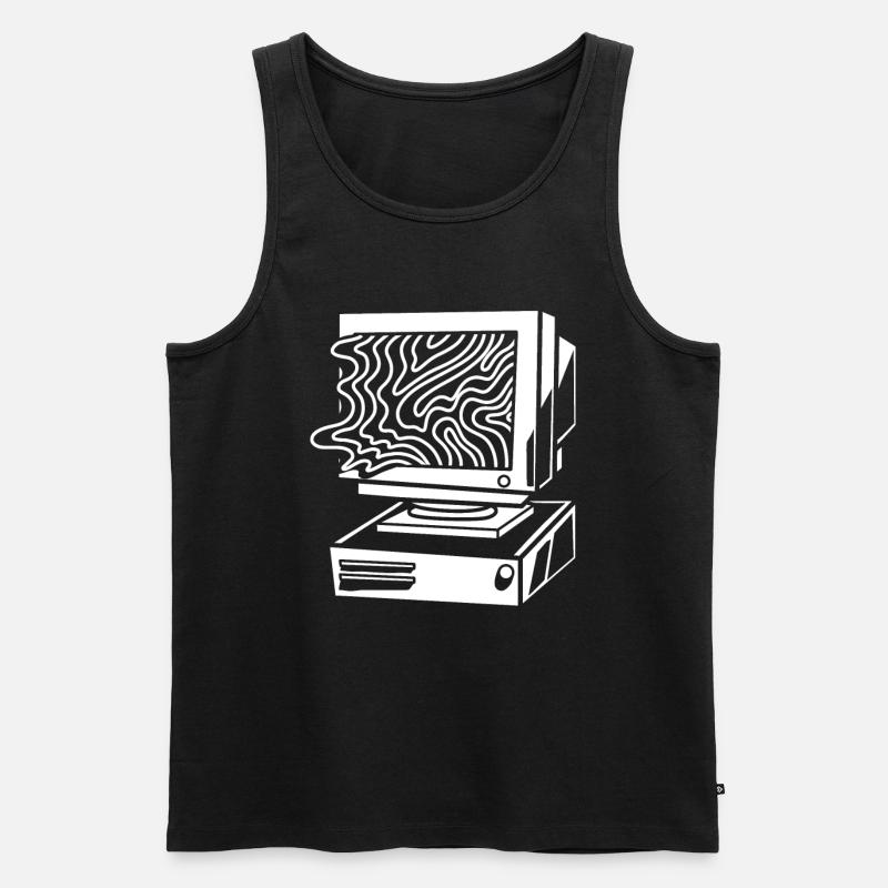 Developer Coder Programmer Computer - Men's Premium Organic Tank Top - black