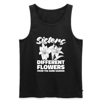 Hobbygärtner Garten Schwester - Männer Premium Bio Tank Top - Schwarz - Vorne - Michal (187cm)