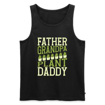 Hobbygärtner Garten Papa Gärtnerischer Opa - Männer Premium Bio Tank Top - Schwarz - Vorne - AI Model Male 178 light (178cm)