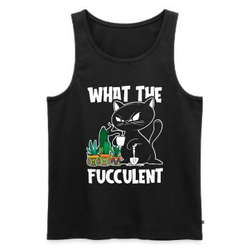 Hobby Gardener Garden Juicy Garden Cat - Débardeur bio Premium Homme - noir - Devant - Michal (187cm)