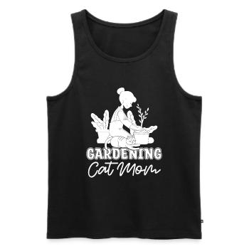 Hobbygärtner Garten Mutter Gartenkatze - Männer Premium Bio Tank Top - Schwarz - Vorne - Michal (187cm)