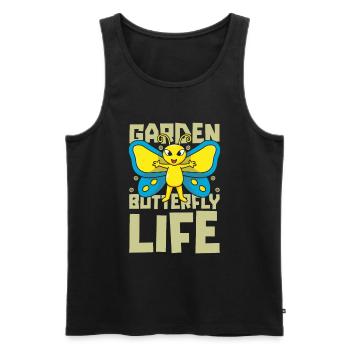 Jardinier amateur vie de jardin - Débardeur bio Premium Homme - noir - Devant - Michal (187cm)