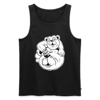 Vatertag Papa Tragen - Männer Premium Bio Tank Top - Schwarz - Vorne - AI Model Male 178 light (178cm)