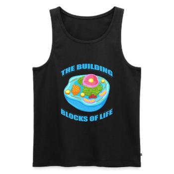 Biologie Biologe Cool Molekularbiologe - Männer Premium Bio Tank Top - Schwarz - Vorne - AI Model Male 178 light (178cm)