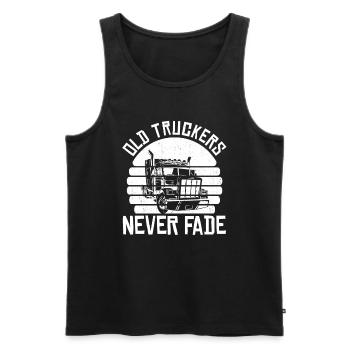 Truck Driver Trucker Truck Driver Never - Men's Premium Organic Tank Top - black - Front - Michal (187cm)