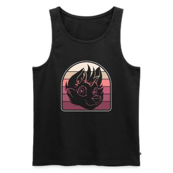 Furry Fandom Fursuits Cool - Männer Premium Bio Tank Top - Schwarz - Vorne - Michal (187cm)