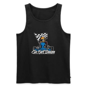 Go Kart Karting Karting Season - Men's Premium Organic Tank Top - black - Front - AI Model Male 178 light (178cm)