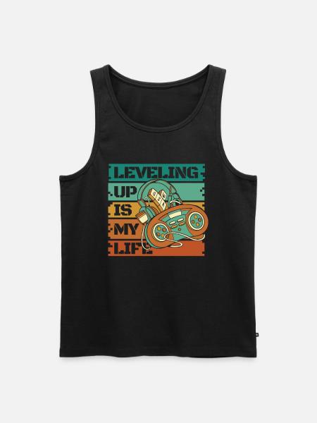 Gamer Gaming Life - Men's Premium Organic Tank Top - black