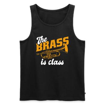Fan train marching band brass - Men's Premium Organic Tank Top - black - Front - Michal (187cm)