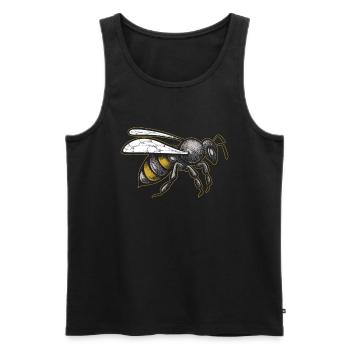 Imker Bienenzüchter Cool Beekeeper - Männer Premium Bio Tank Top - Schwarz - Vorne - Michal (187cm)
