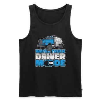 Truck Driver Trucker Truck Driver Funny - Men's Premium Organic Tank Top - black - Front - Michal (187cm)