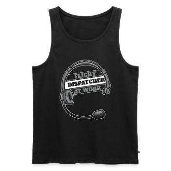 Emergency call control center operations center flight - Men's Premium Organic Tank Top - black - Front - Michal (187cm)
