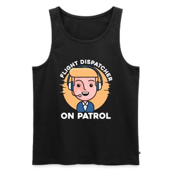 Emergency call control center operations center - Men's Premium Organic Tank Top - black - Front - Michal (187cm)