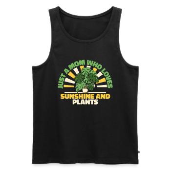 Hobbygärtner Garten Mutter Gärtnerische Mama - Männer Premium Bio Tank Top - Schwarz - Vorne - Michal (187cm)