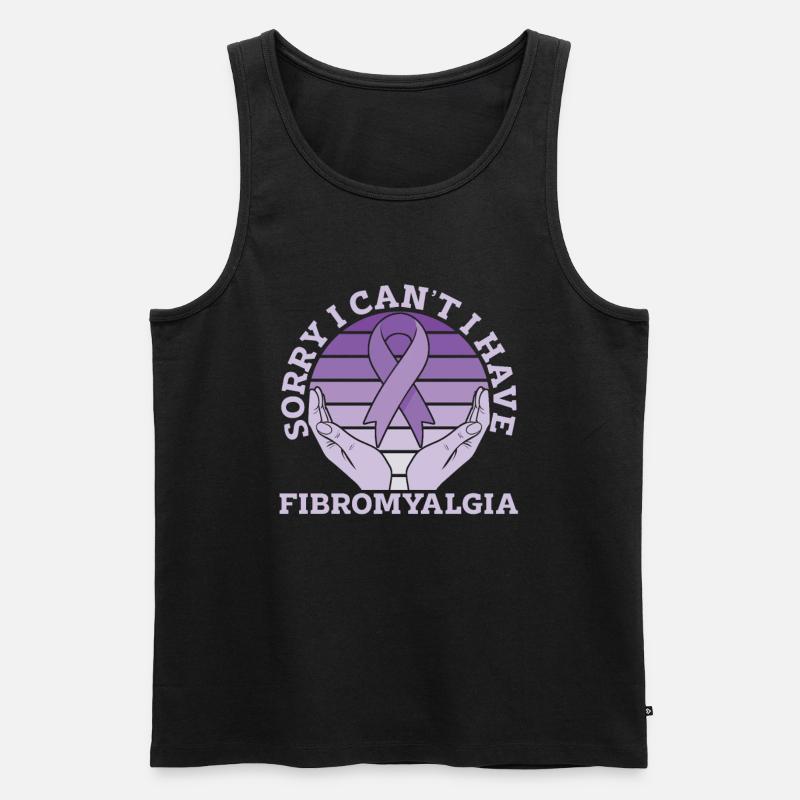 Fibromyalgie Rheuma Hände - Männer Premium Bio Tank Top - Schwarz