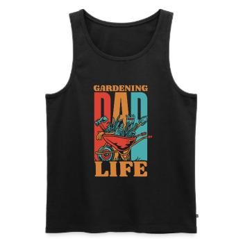 Hobbygärtner Garten Vater Gärtnerischer Vater - Männer Premium Bio Tank Top - Schwarz - Vorne - AI Model Male 178 light (178cm)