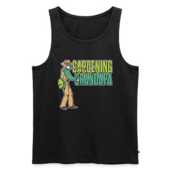 Hobbygärtner Garten Gärtnerischer Vater - Männer Premium Bio Tank Top - Schwarz - Vorne - AI Model Male 178 light (178cm)