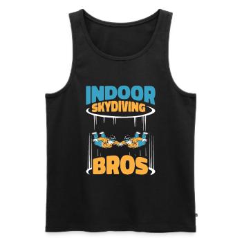 Indoor Skydiving Brother - Men's Premium Organic Tank Top - black - Front - AI Model Male 178 light (178cm)