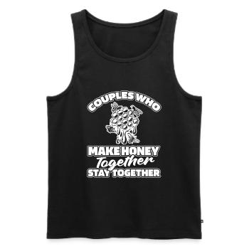 Beekeepers, beekeepers - Men's Premium Organic Tank Top - black - Front - Michal (187cm)