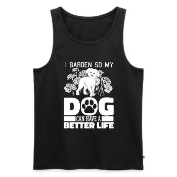Hobby gardener garden - Men's Premium Organic Tank Top - black - Front - Michal (187cm)