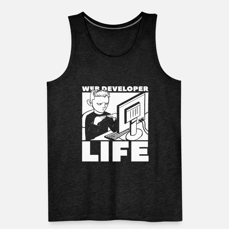 Web Entwickler Webdeveloper Leben Männer Premium Bio Tank Top