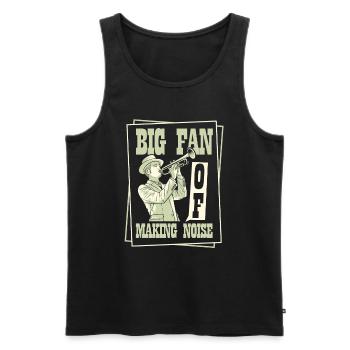 Fan Parade Brass Band Noise - Débardeur bio Premium Homme - noir - Devant - AI Model Male 178 light (178cm)