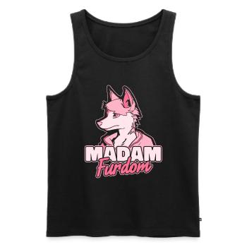 Furry Fandom Fursuits Lady - Débardeur bio Premium Homme - noir - Devant - Michal (187cm)