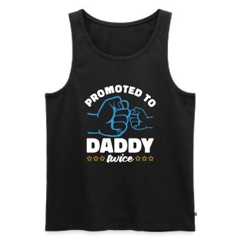 Twin Daddy Twins Daddy - Men's Premium Organic Tank Top - black - Front - AI Model Male 178 light (178cm)