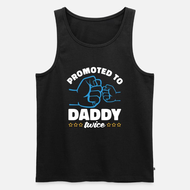 Twin Daddy Twins Daddy - Men's Premium Organic Tank Top - black