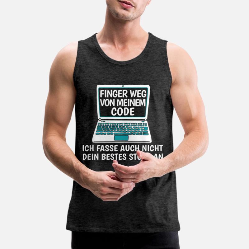Developer Coder Programmer Funny Men's Premium Organic Tank Top