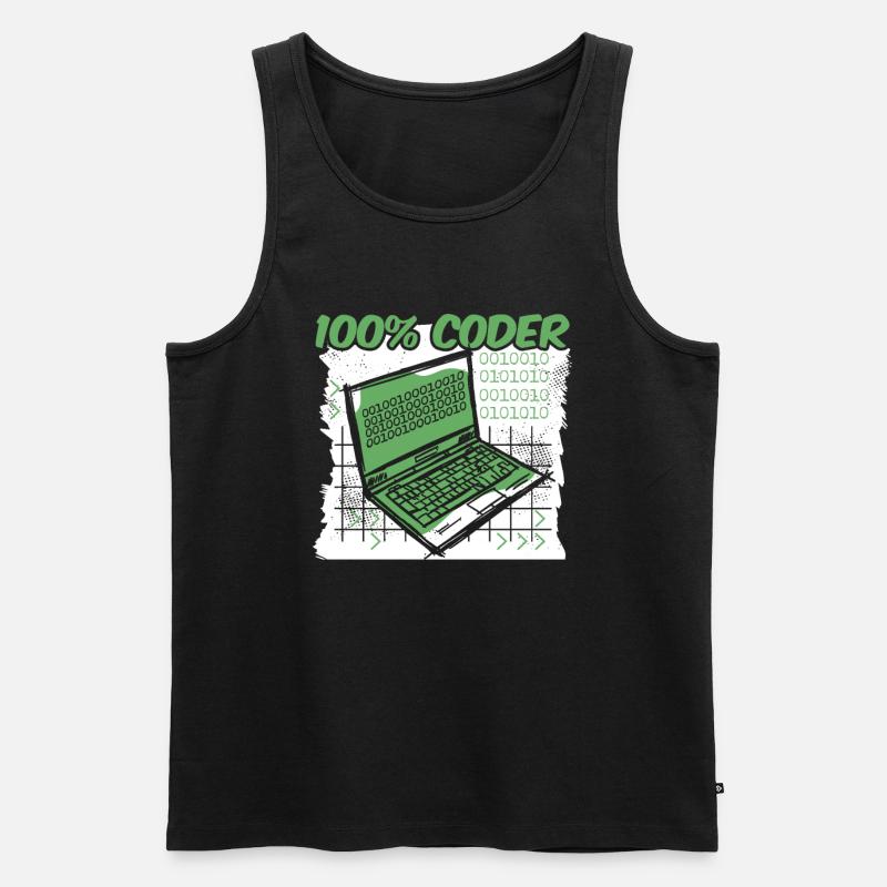 Programmeur Codeur développeur - Débardeur bio Premium Homme - noir