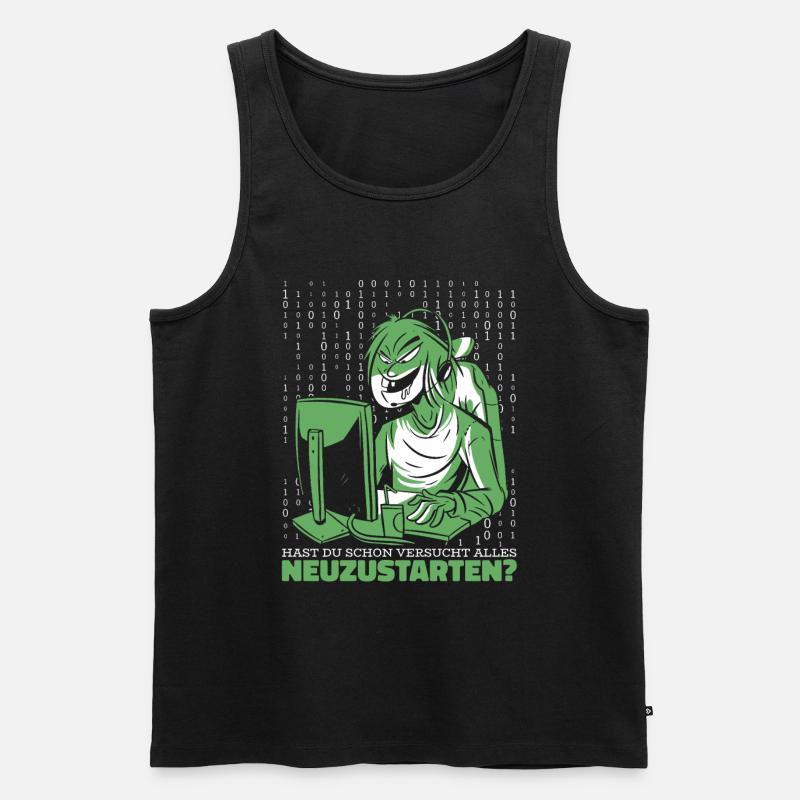 Entwickler Coder Programmierer Computer - Männer Premium Bio Tank Top - Schwarz