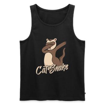 Putois furet - Débardeur bio Premium Homme - noir - Devant - Michal (187cm)