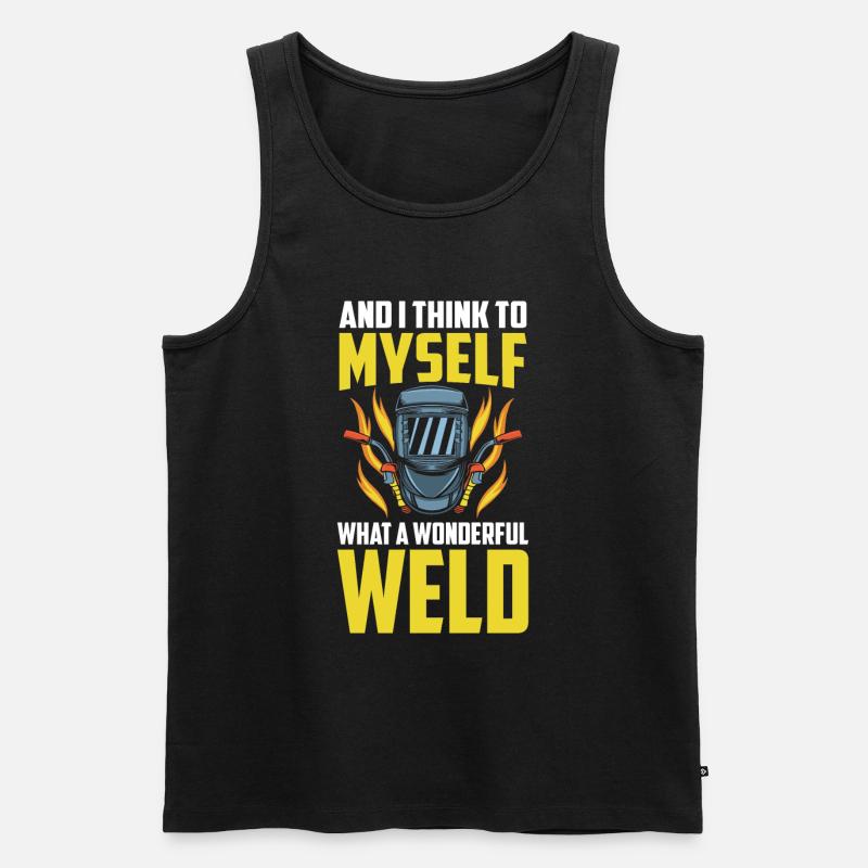 Welder Locksmith Funny - Men's Premium Organic Tank Top - black