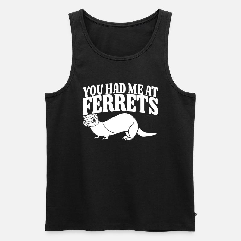 Frettchen Iltis - Männer Premium Bio Tank Top - Schwarz
