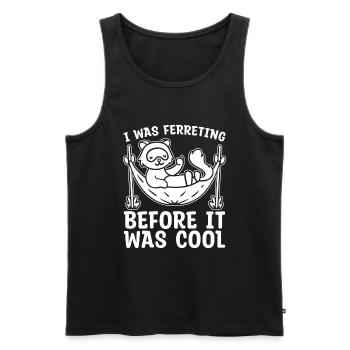 Frettchen Iltis - Männer Premium Bio Tank Top - Schwarz - Vorne - Michal (187cm)