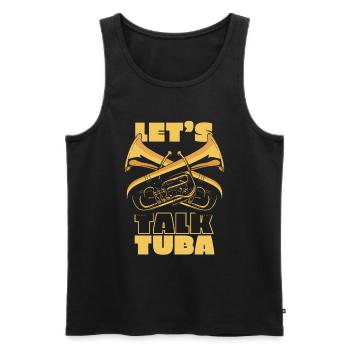 Fanfare procession tuba - Men's Premium Organic Tank Top - black - Front - Michal (187cm)