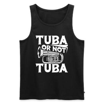 Fanfare procession tuba - Men's Premium Organic Tank Top - black - Front - Michal (187cm)
