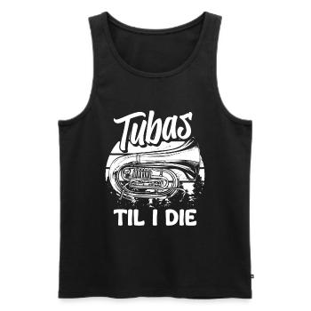 Fanfare procession tuba - Men's Premium Organic Tank Top - black - Front - AI Model Male 178 light (178cm)