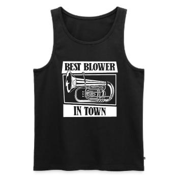 Fanfare procession tuba - Men's Premium Organic Tank Top - black - Front - AI Model Male 178 light (178cm)