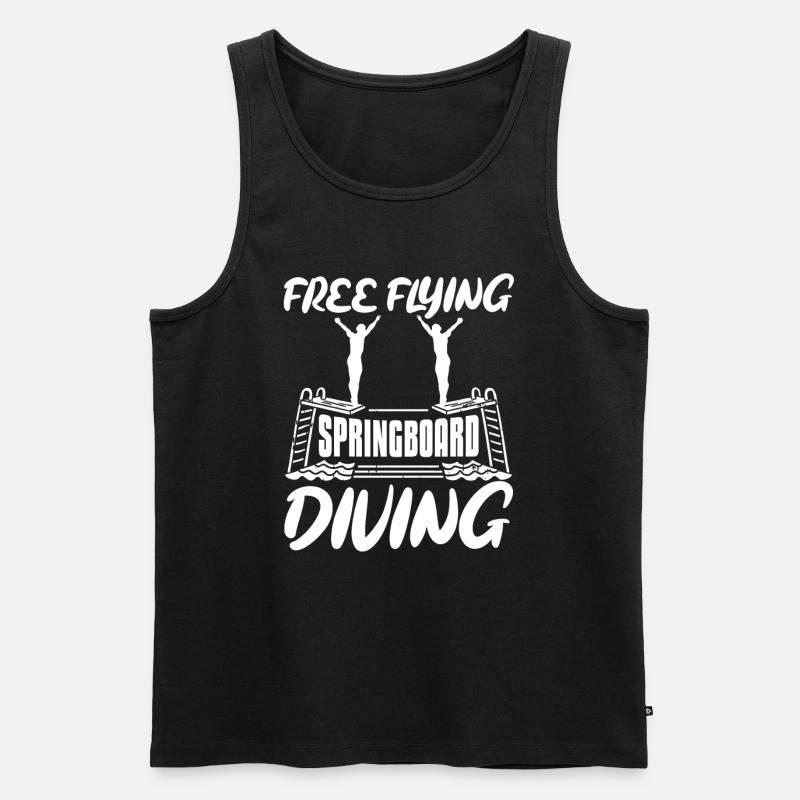 Turmspringen Turmspringer - Männer Premium Bio Tank Top - Schwarz