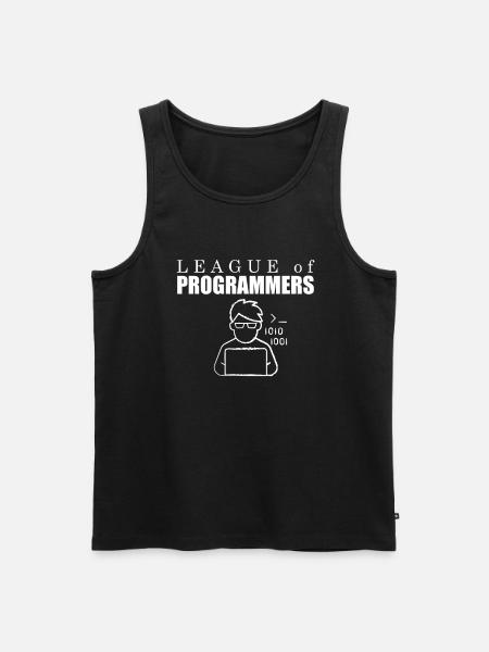 Developer Coder Programmer League - Men's Premium Organic Tank Top - black