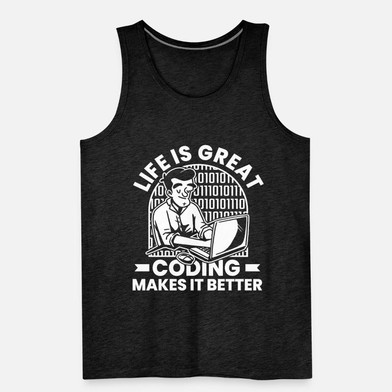 Entwickler Coder Programmierer Humor Männer Premium Bio Tank Top
