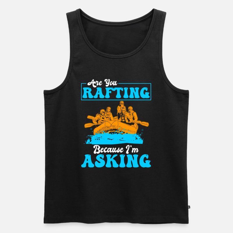 Rafting Wildwasser Rafting - Männer Premium Bio Tank Top - Schwarz