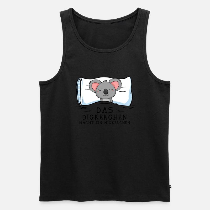 Dickerchen macht Nickerchen Koala - Männer Premium Bio Tank Top - undefined