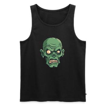 Zombie Halloween Cool - Men's Premium Organic Tank Top - black - Front - Michal (187cm)